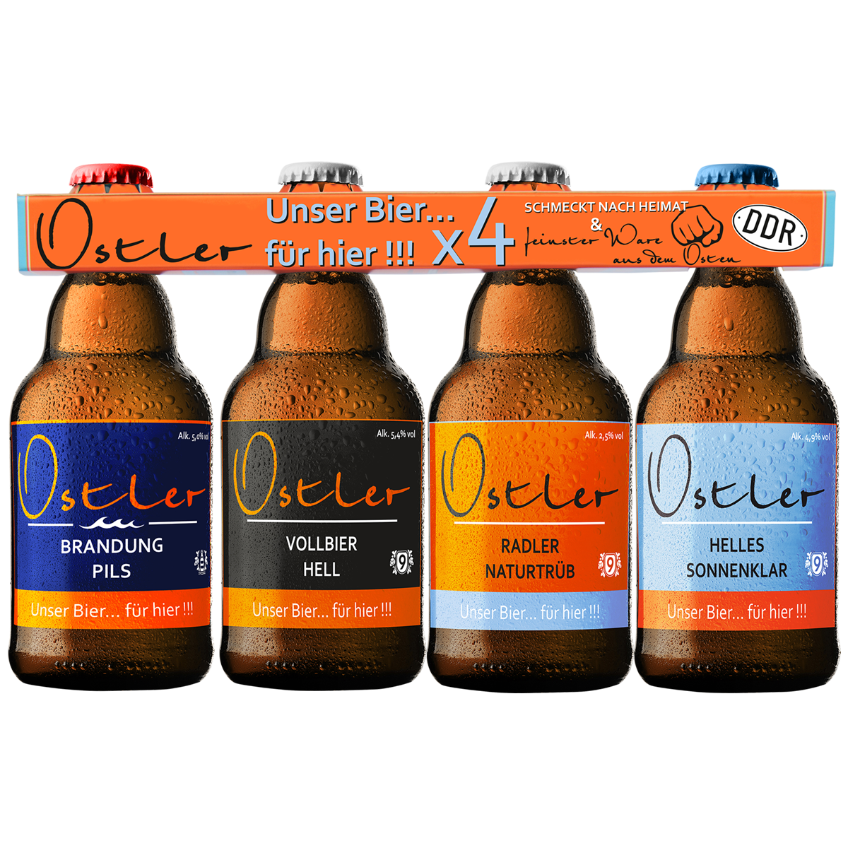 Ostler Bier 4er Mischleiste