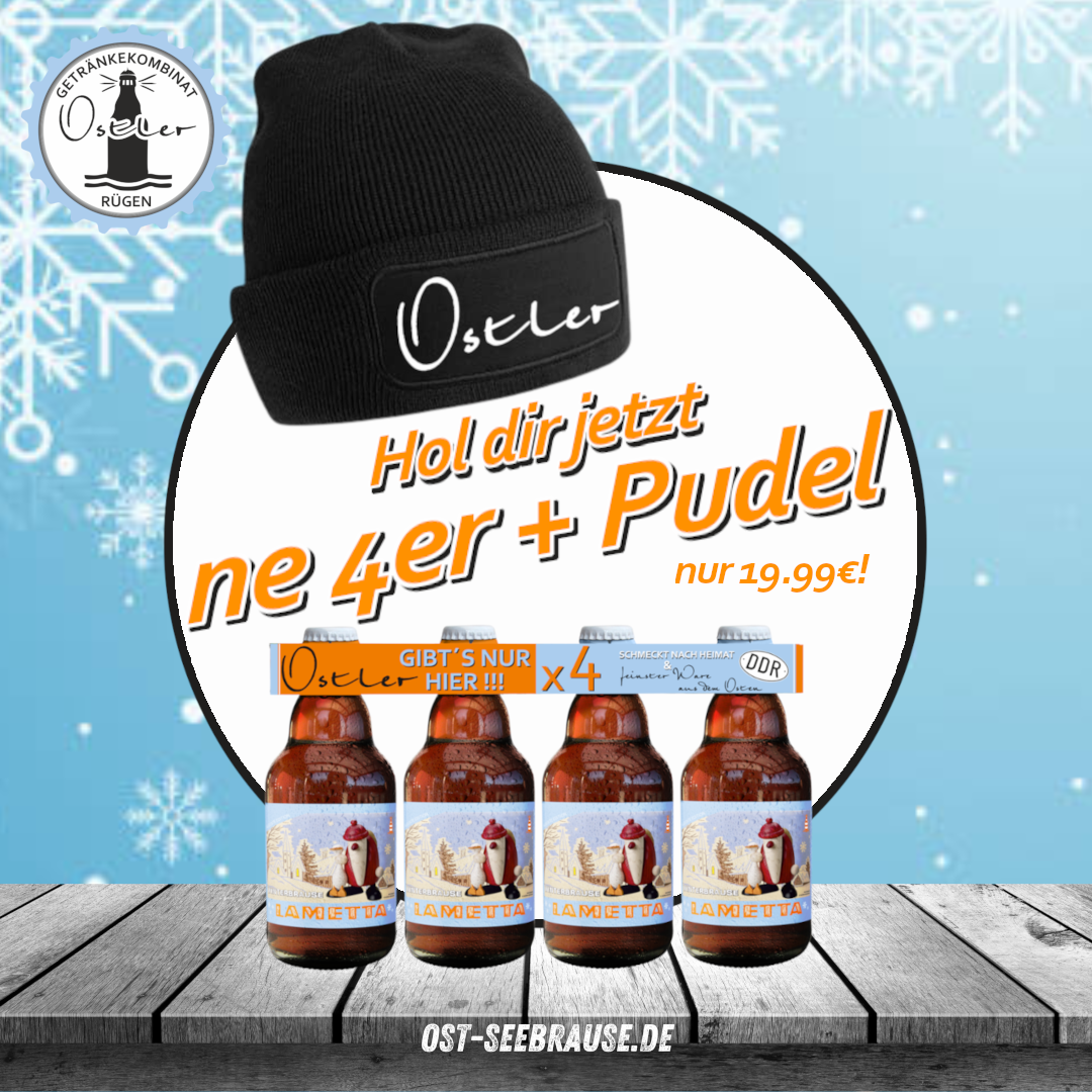 Ostler Pudel + 4er Ostsee Lametta Brause