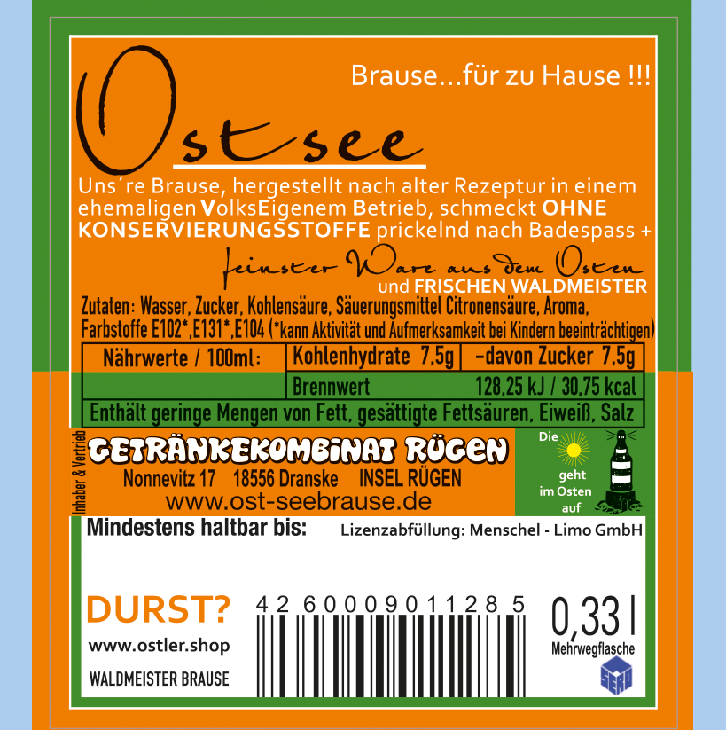 Ostsee Waldmeister Brause WALDBAD