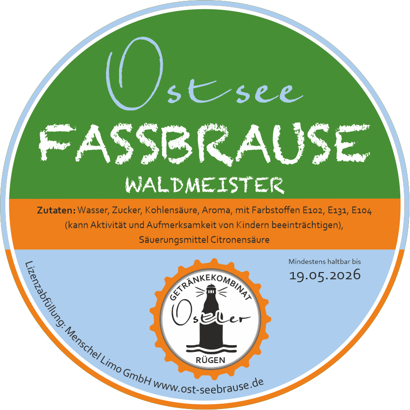 Ostsee Waldmeister Fassbrause 5L Fass