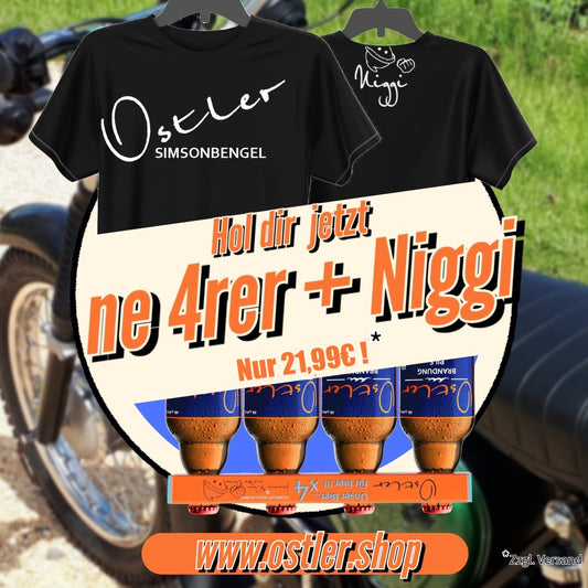 OSTLER-Niggi SIMSONBENGEL Schwarz + 4rer Brandung