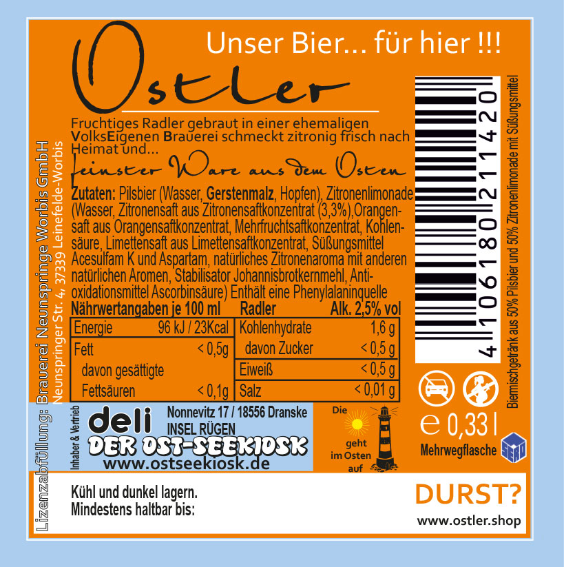 Bier + Brause 4er Mischleiste B