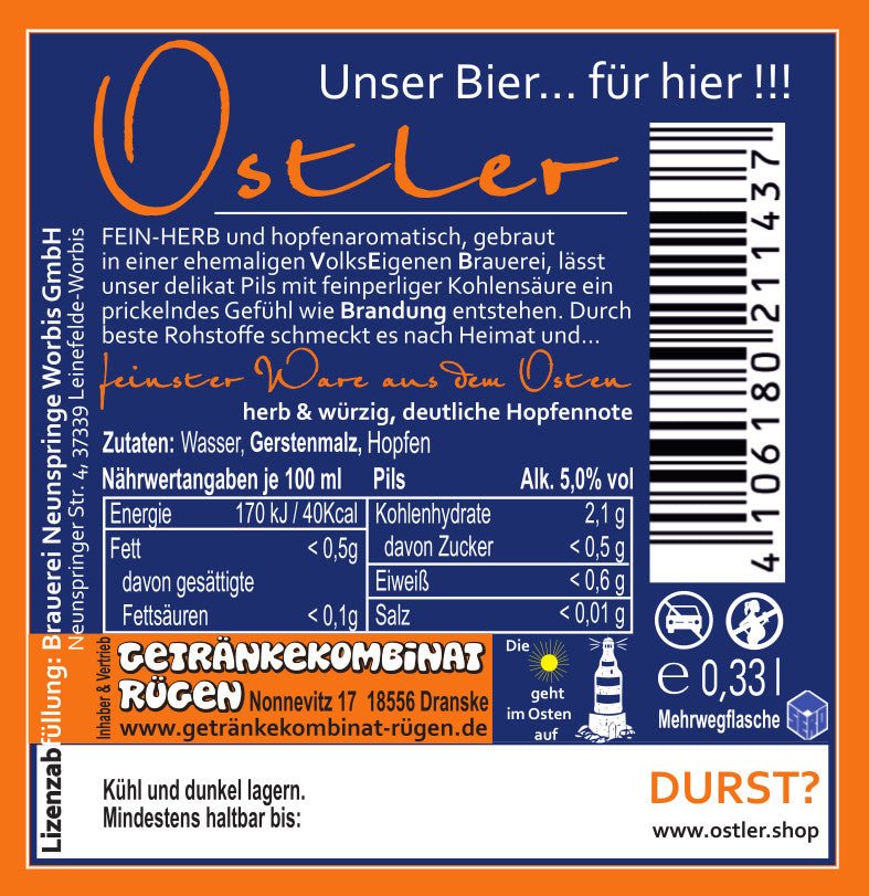 Ostler Brandung Pils