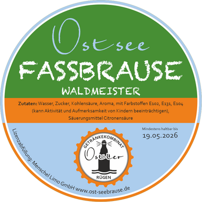 Ostsee Waldmeister Fassbrause 5L Fass